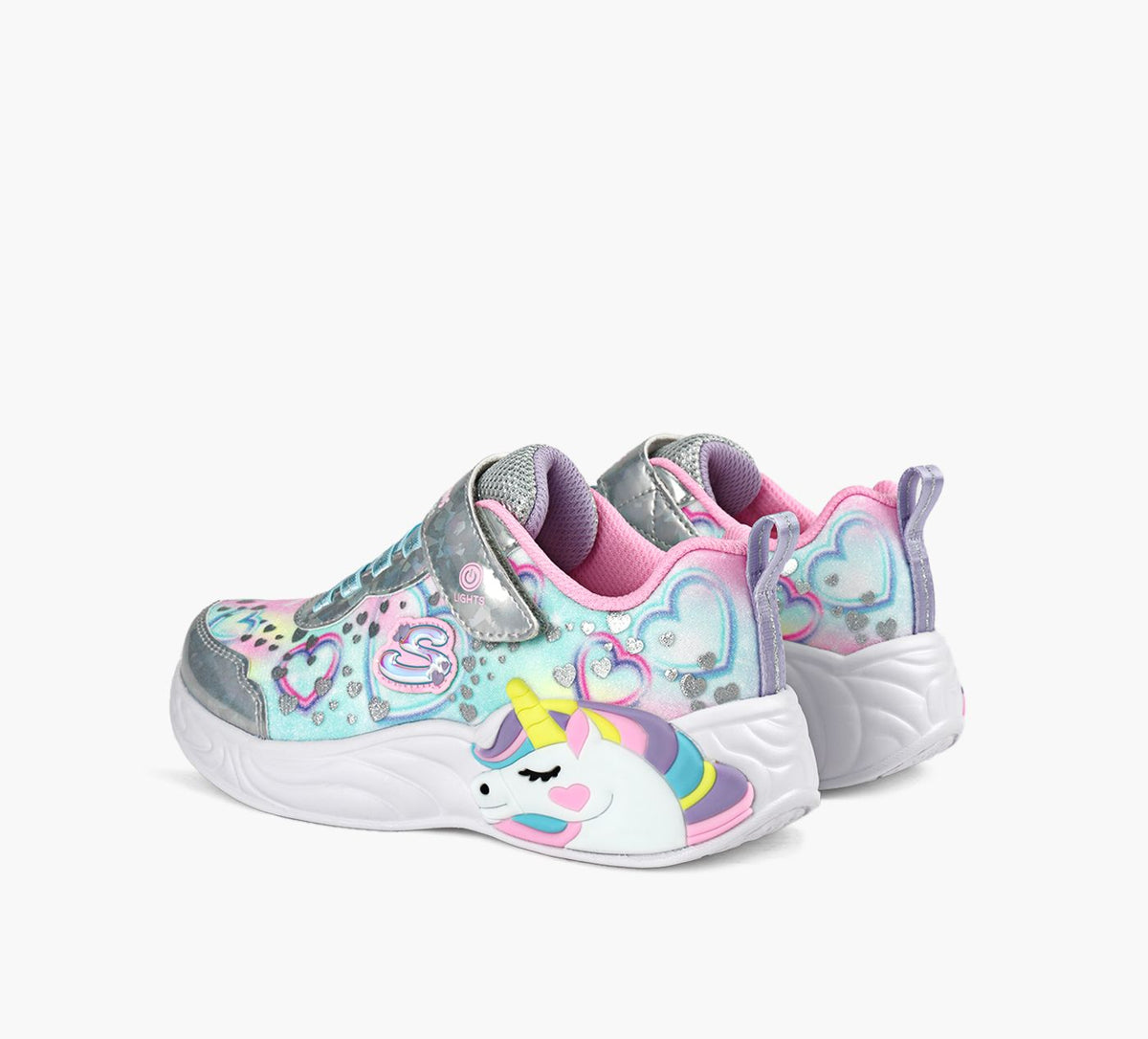 SKECHERS UNICORNDREAMSHEARTSPARKLES in MULTICOLOUR view 3