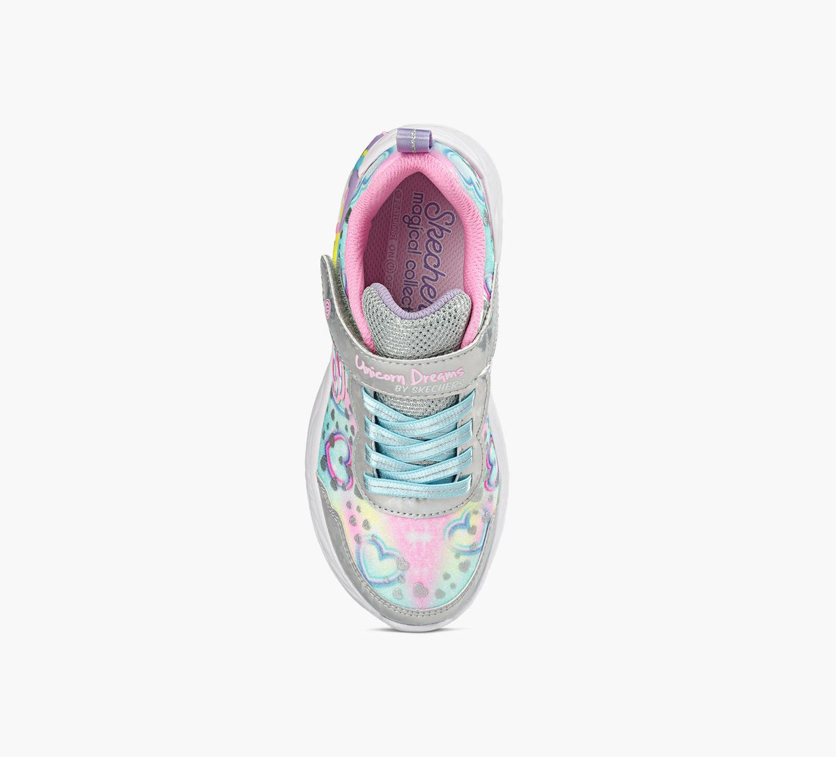 SKECHERS UNICORNDREAMSHEARTSPARKLES in MULTICOLOUR view 1c