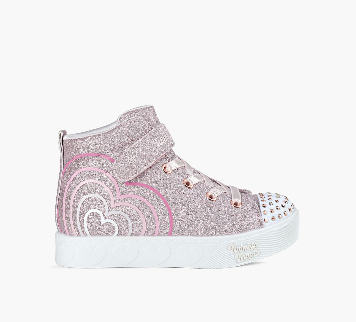 SKECHERS HEARTSTEPS in ROSE GOLD