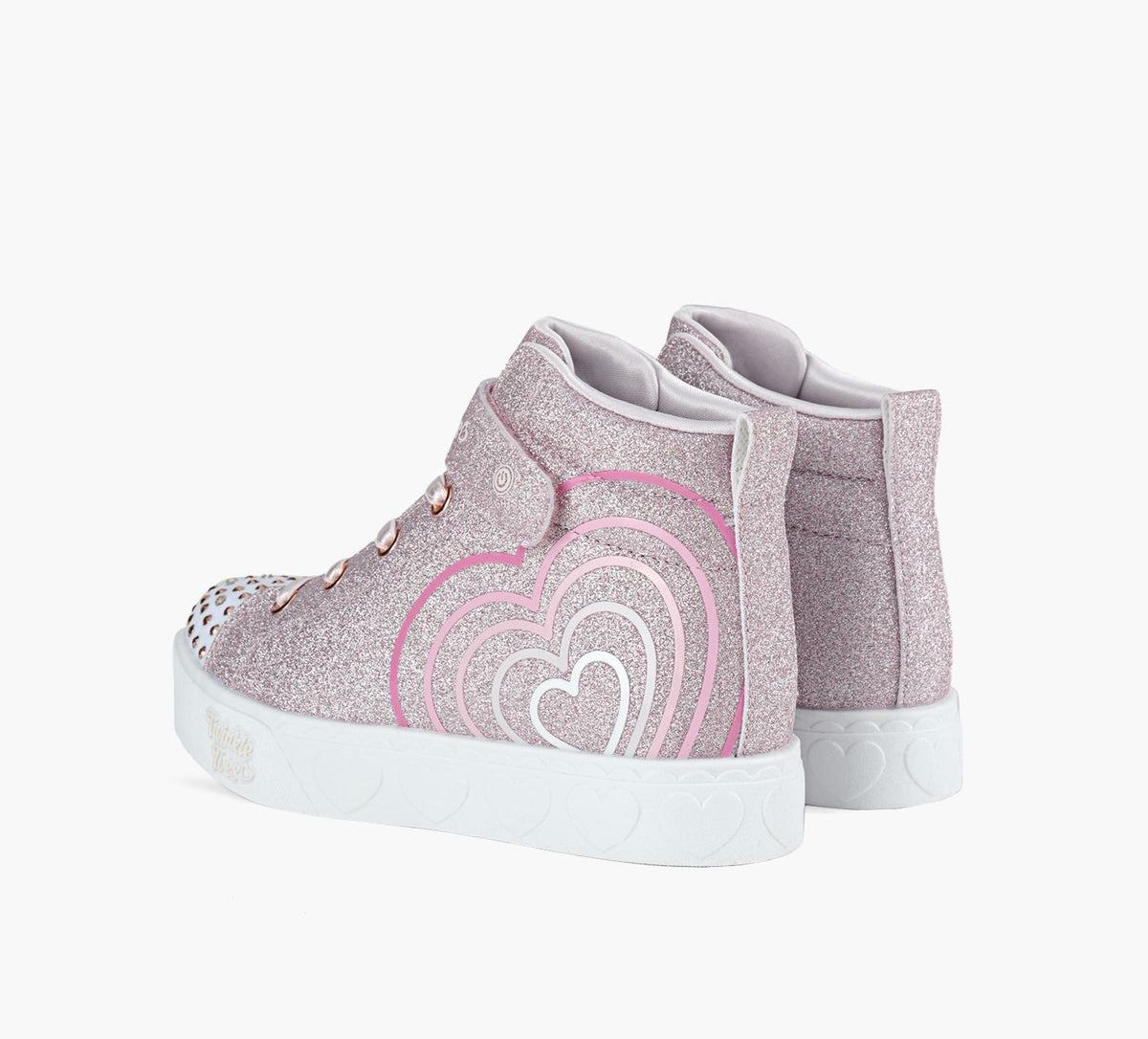 SKECHERS HEARTSTEPS in ROSE GOLD view 3