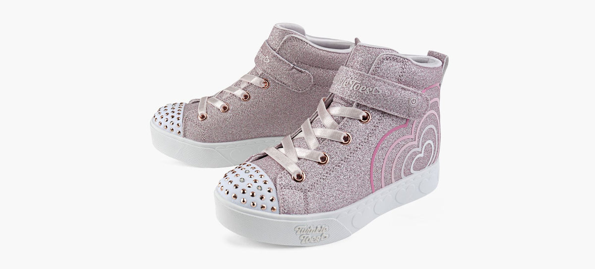 SKECHERS HEARTSTEPS in ROSE GOLD view 4