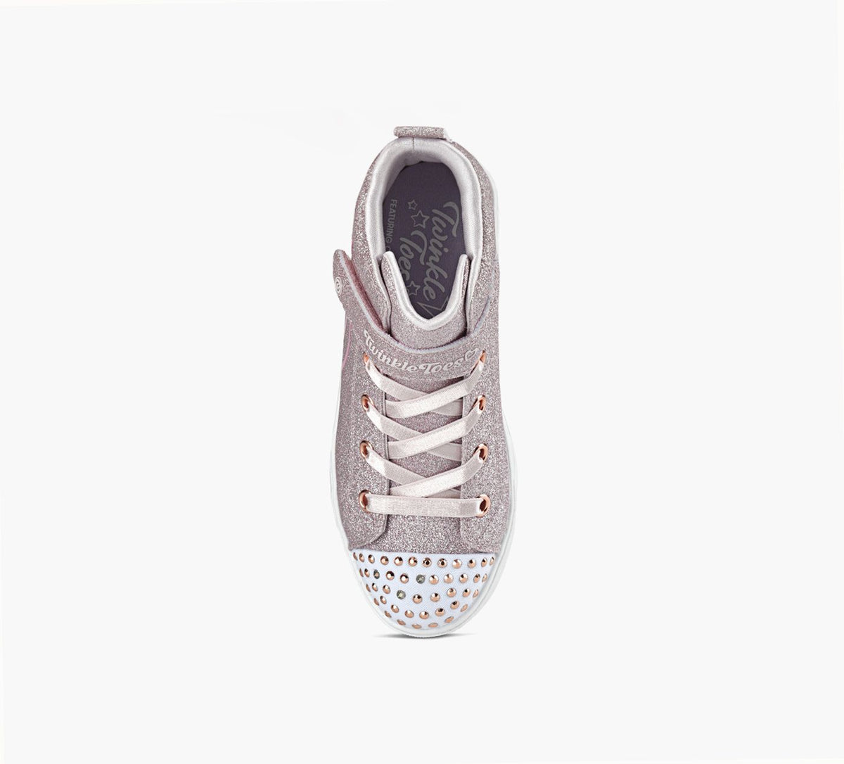SKECHERS HEARTSTEPS in ROSE GOLD view 1c