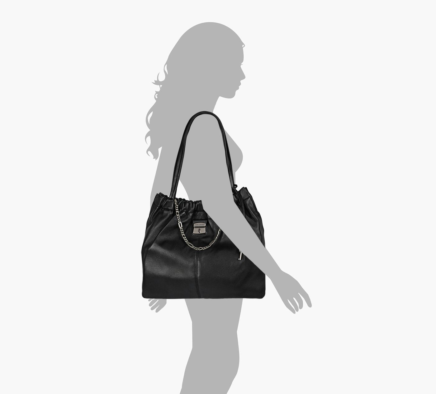 MARC JACOBS THECRISTINACINCHTOTE in BLACK view 1c