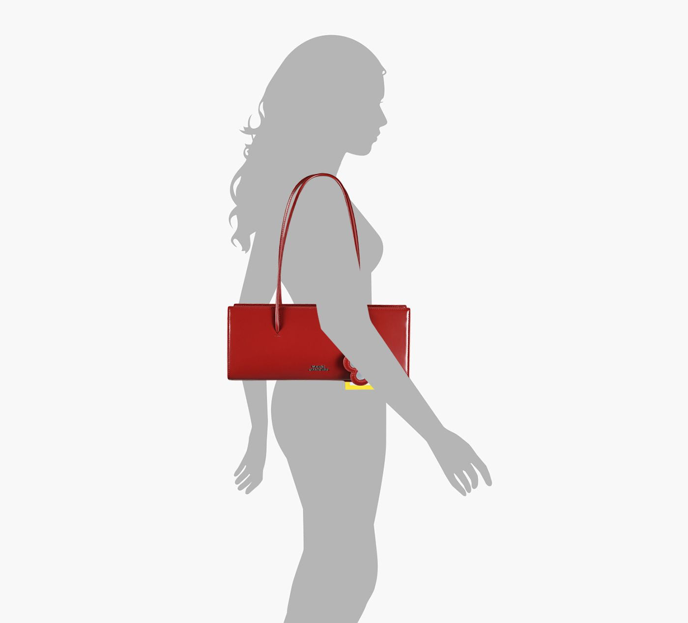 MARC JACOBS THEMIRRORSATCHEL in BURGUNDY view 2