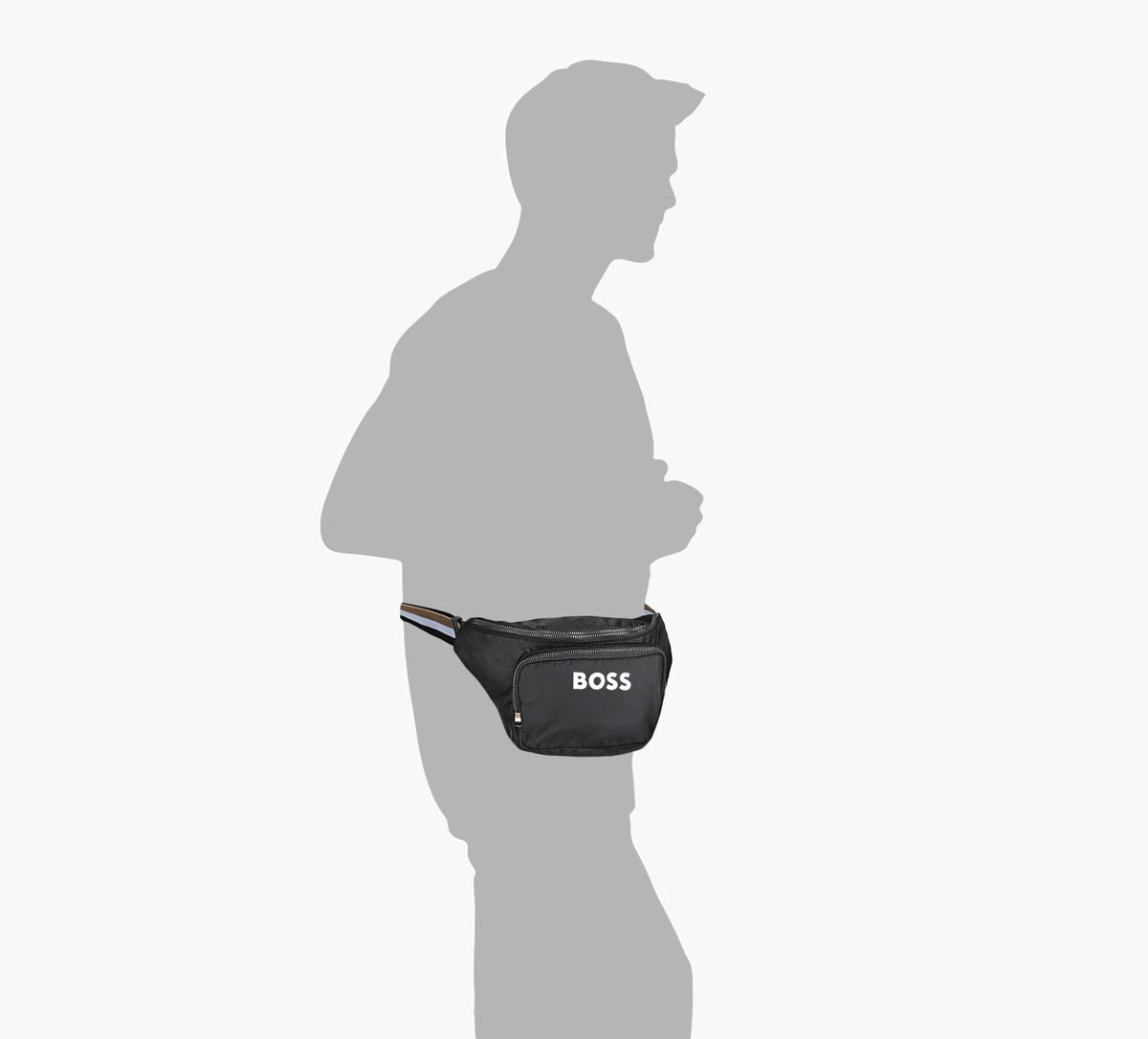 BOSS CATCH30BUMBAG in BLACK view 1c