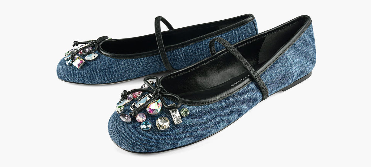 MARC JACOBS BALLERINETHESABRINA en BLEU vue 4