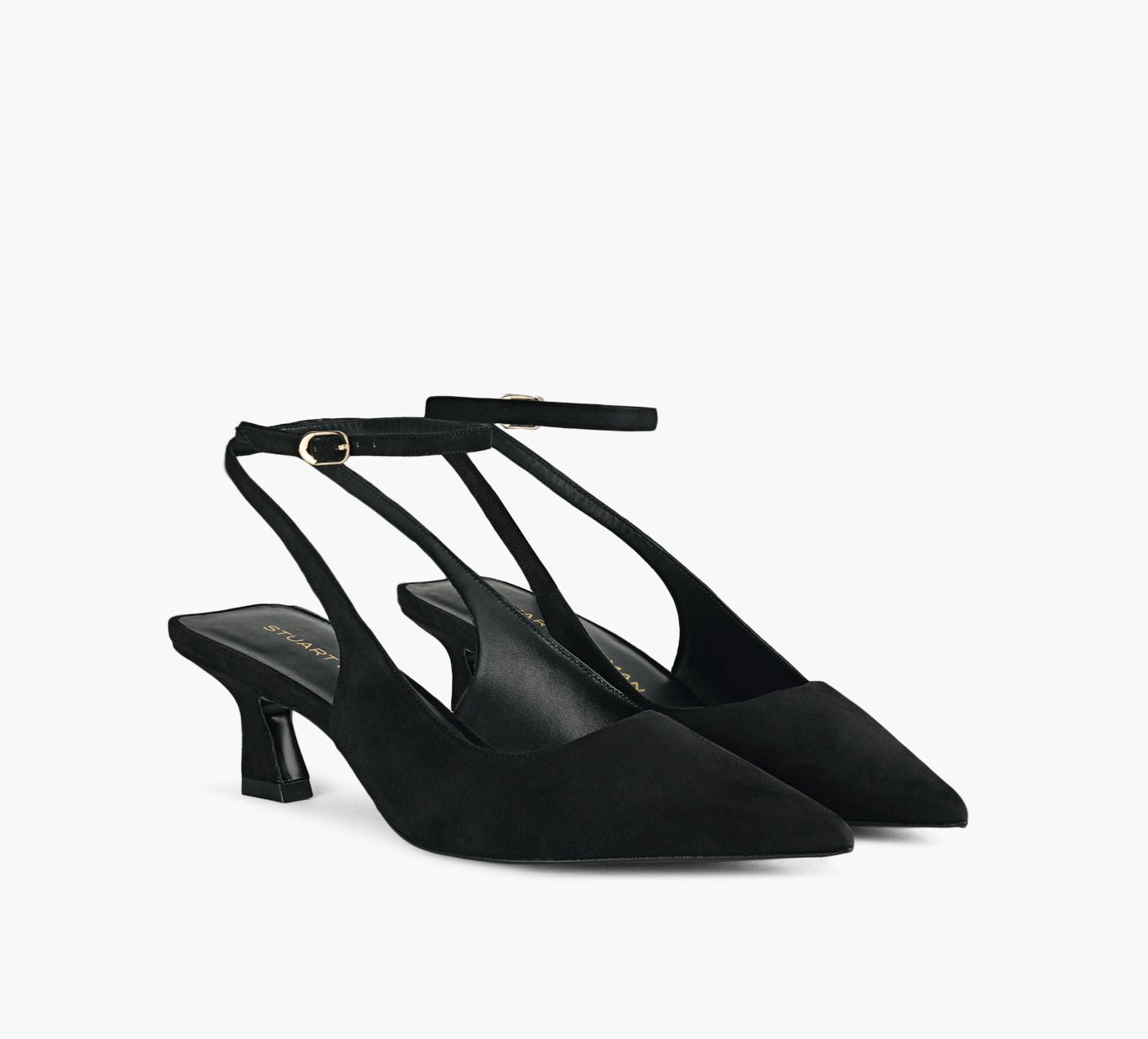 STUART WEITZMAN VINNIE50STRAPPUMP in BLACK view 2