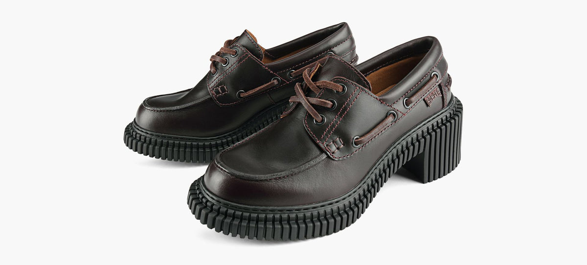 CAMPER PIXLONDON en BRUN vue 4