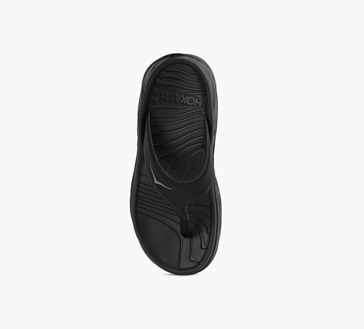 HOKA ORARECOVERYFLIP in BLACK view 1c