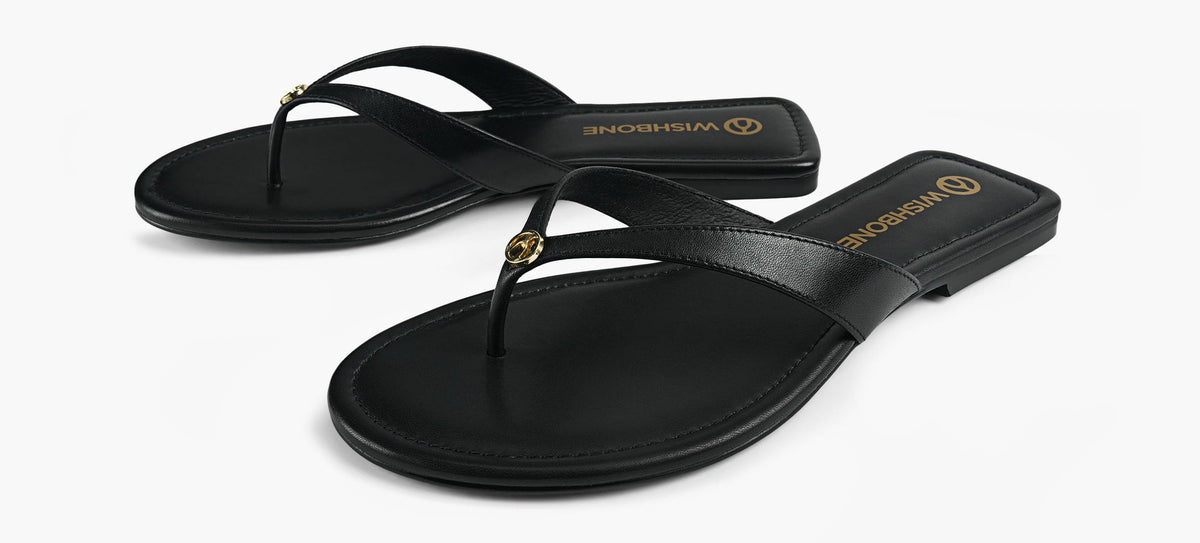 WISHBONE WILLOWTHONGSANDAL in BLACK view 4