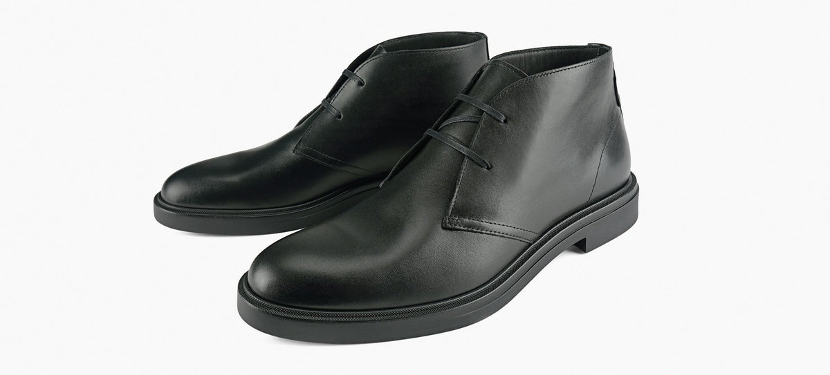 BOSS CALEVDESERTBOOT in BLACK view 4