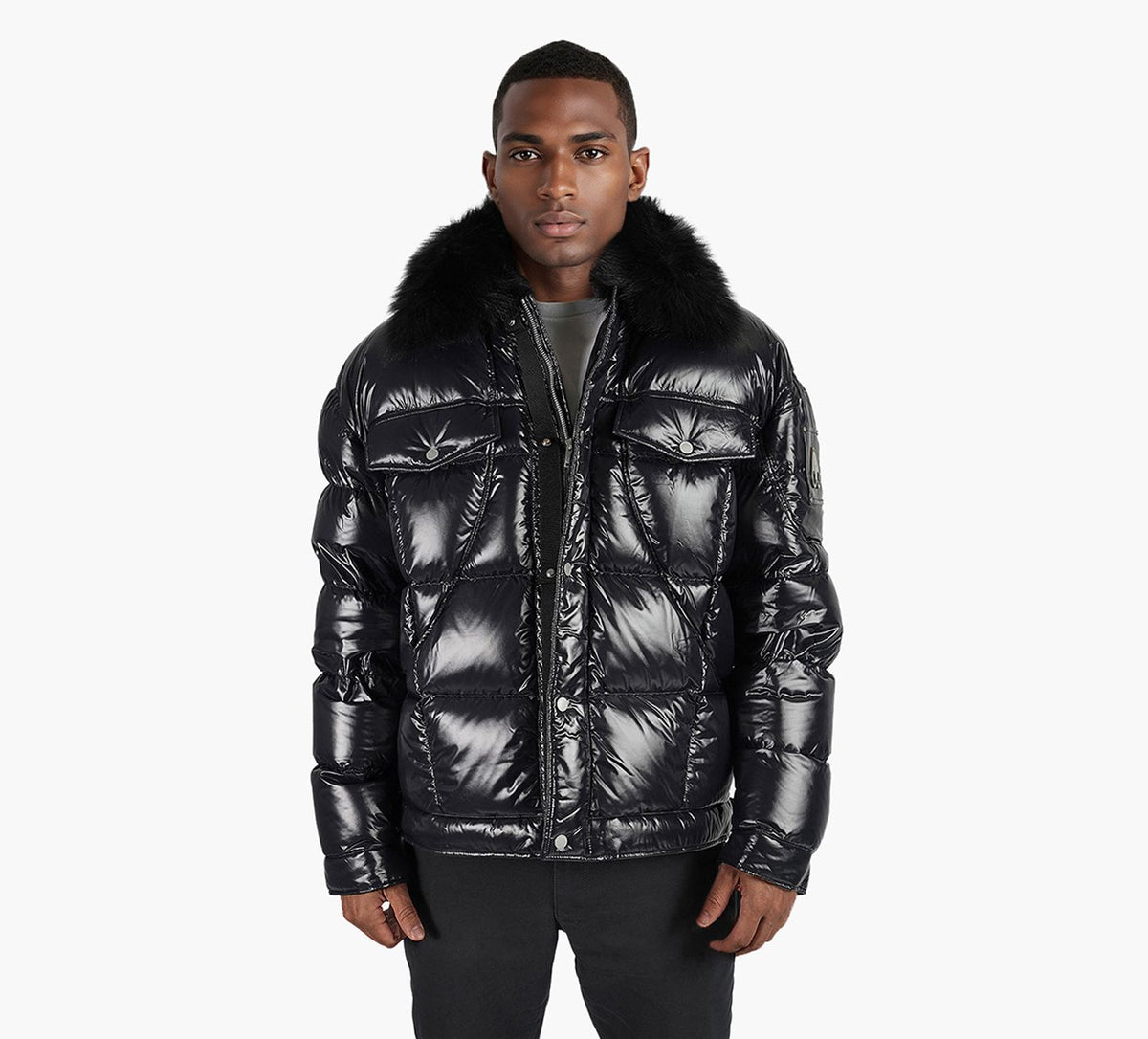 MOOSE KNUCKLES MANTEAUCHEMISEBRIAR en NOIR