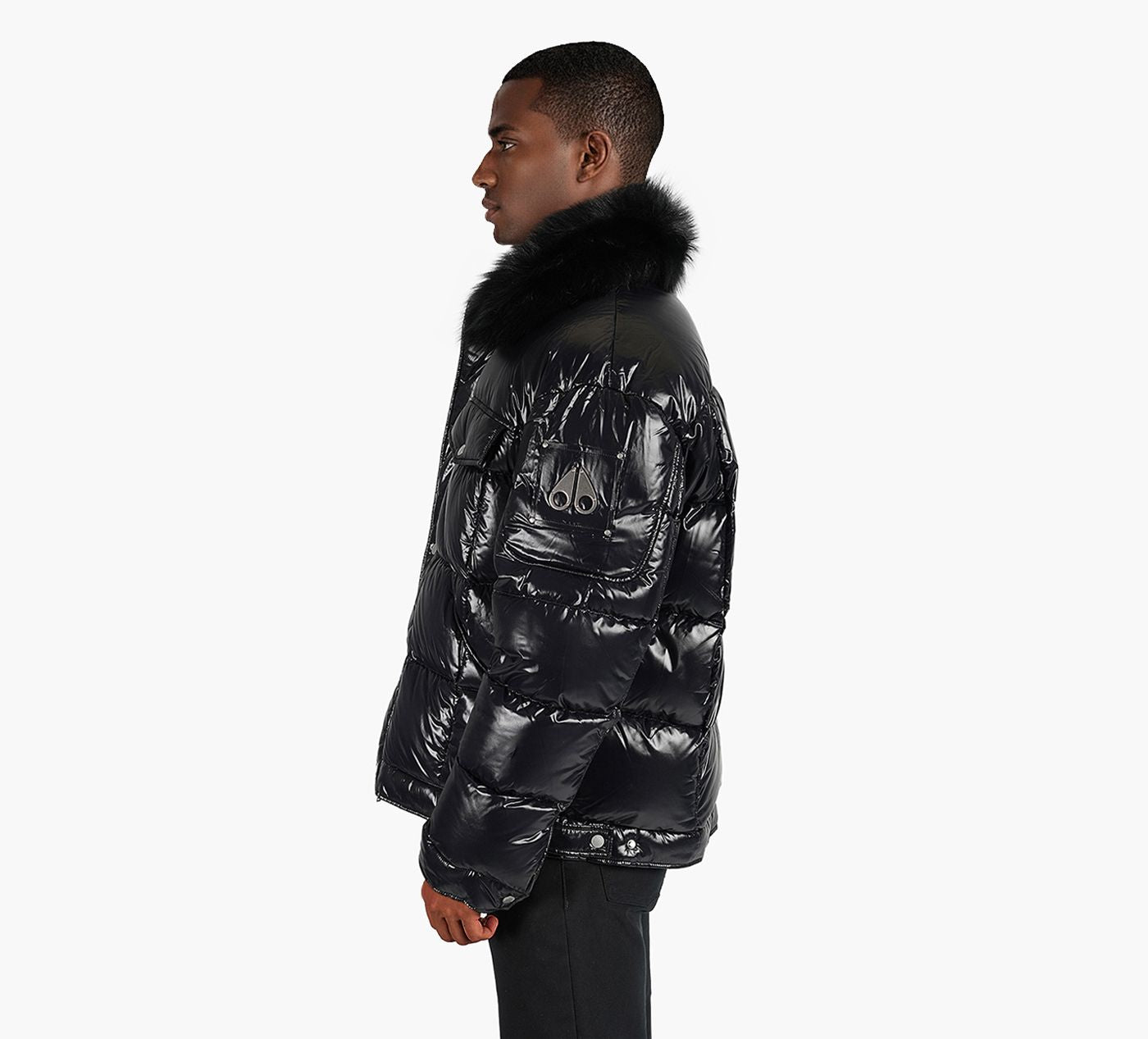 MOOSE KNUCKLES MANTEAUCHEMISEBRIAR en NOIR vue 3