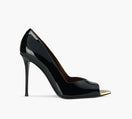 GIUSEPPE ZANOTTI INTRIGOCRYSTALOPENTOE in BLACK