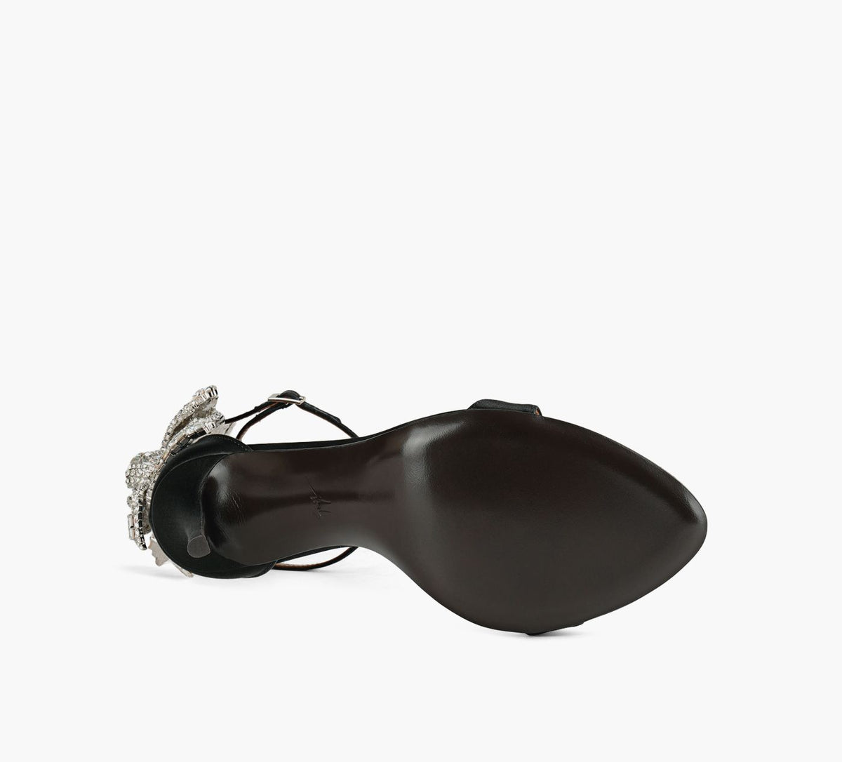 GIUSEPPE ZANOTTI CAMELIASANDAL in BLACK view 6
