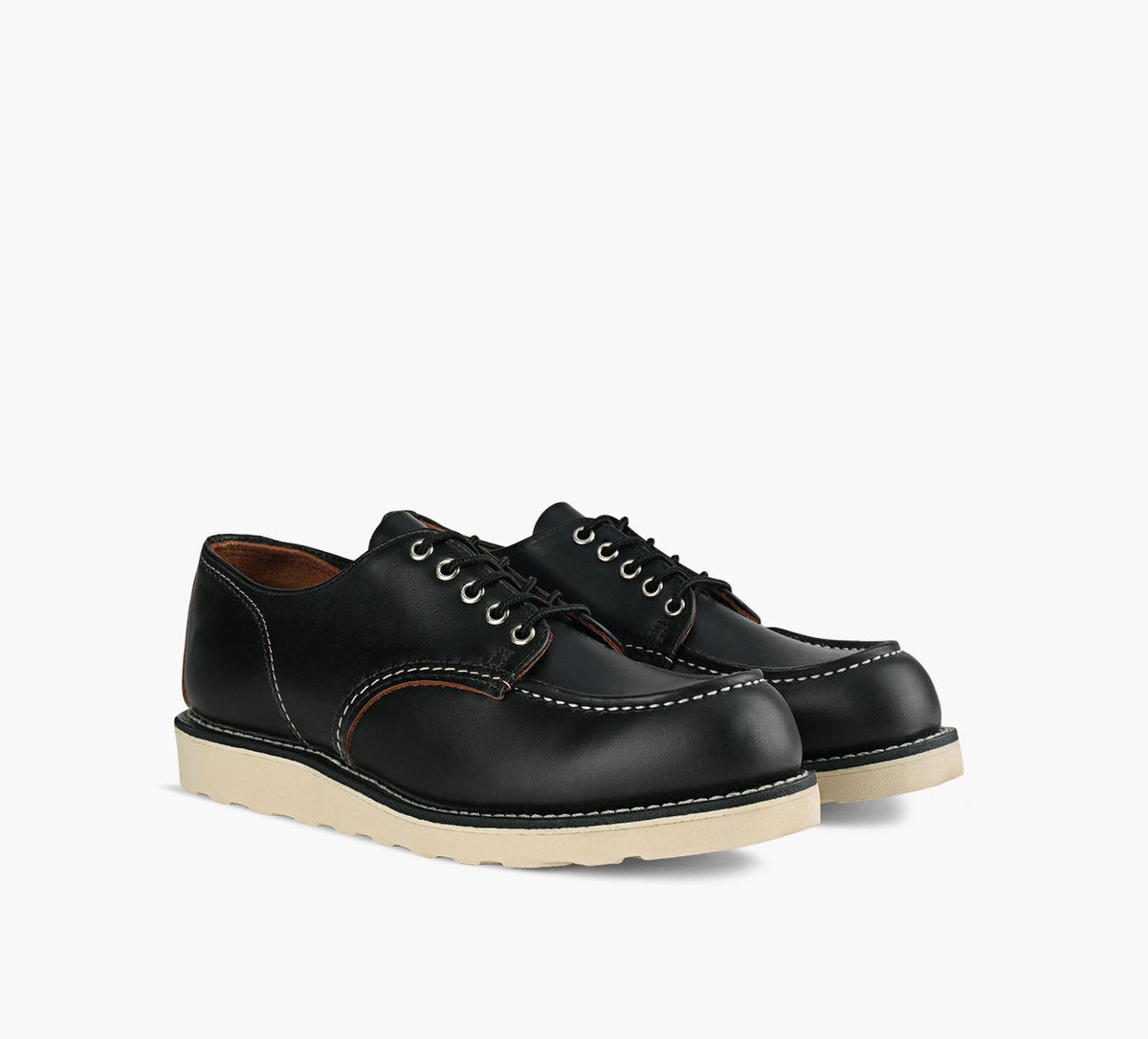 RED WING SHOPMOCOXFORD in BLACK view 2