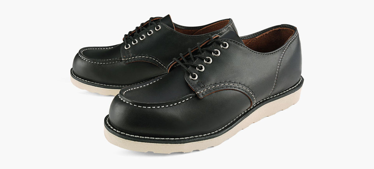 RED WING SHOPMOCOXFORD in BLACK view 4