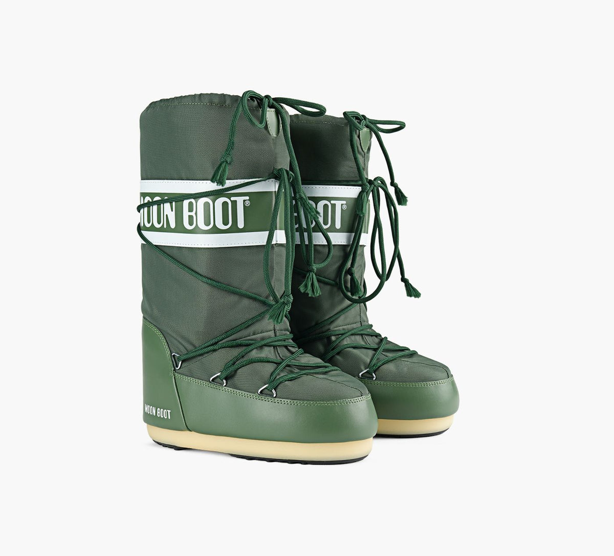 MOON BOOT ICONNYLONTALLBOOTS in GREEN view 2