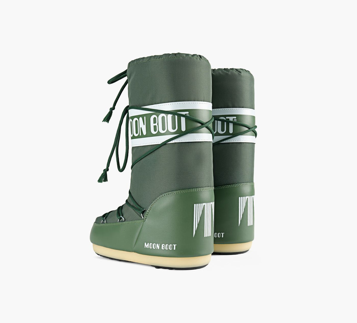 MOON BOOT ICONNYLONTALLBOOTS in GREEN view 3