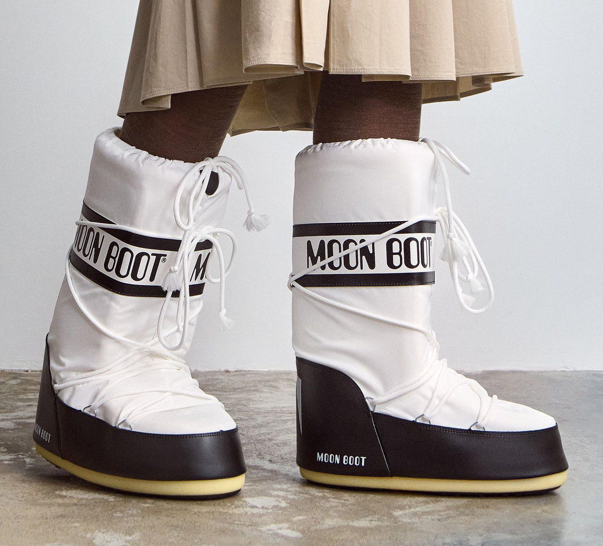 MOON BOOT BOTTEICON en BLANC vue 1a