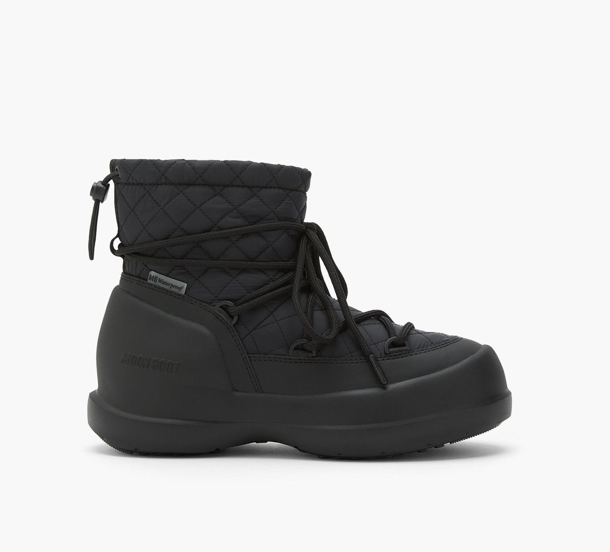 MOON BOOT BOTTEMIHAUTESMEZZALUNAMATELASSES en NOIR