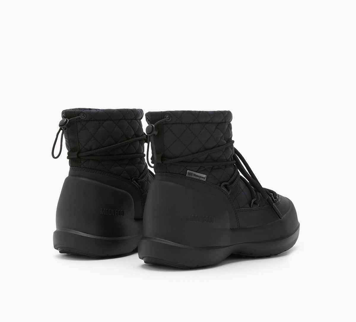 MOON BOOT BOTTEMIHAUTESMEZZALUNAMATELASSES en NOIR vue 2