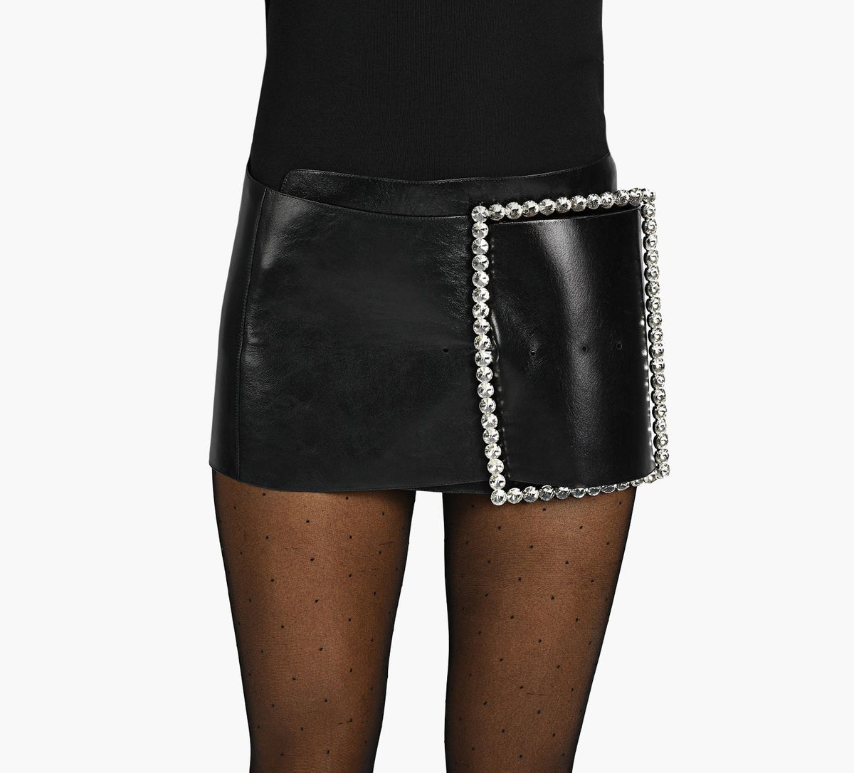 B2 GIRLYPOPFSKIRTBELT in BLACK