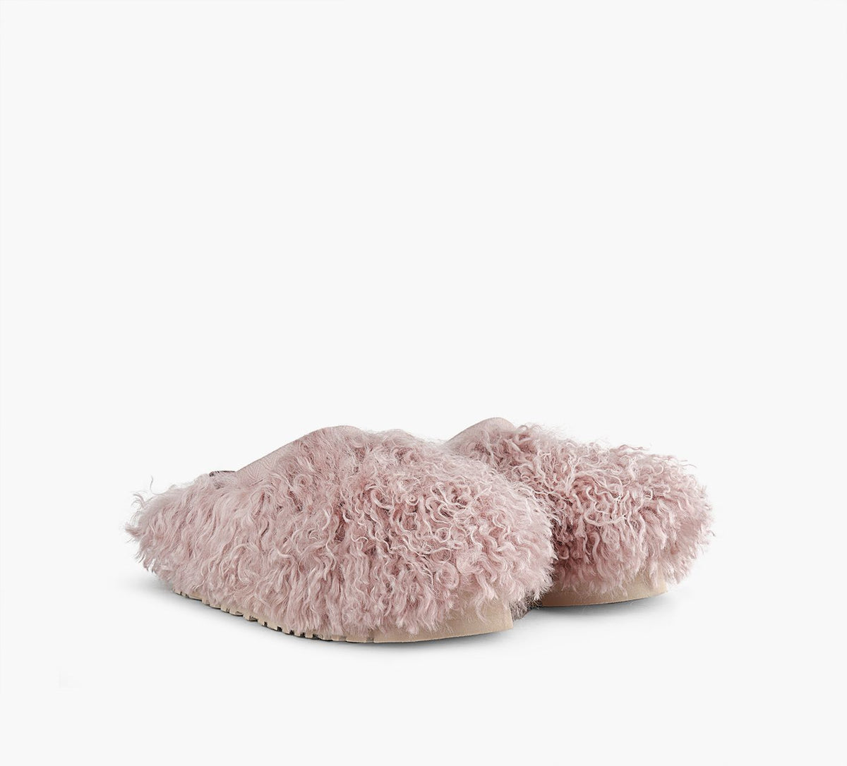 UGG TAZZFLUFFMOMMAMONGOLIAN en ROSE PALE vue 2