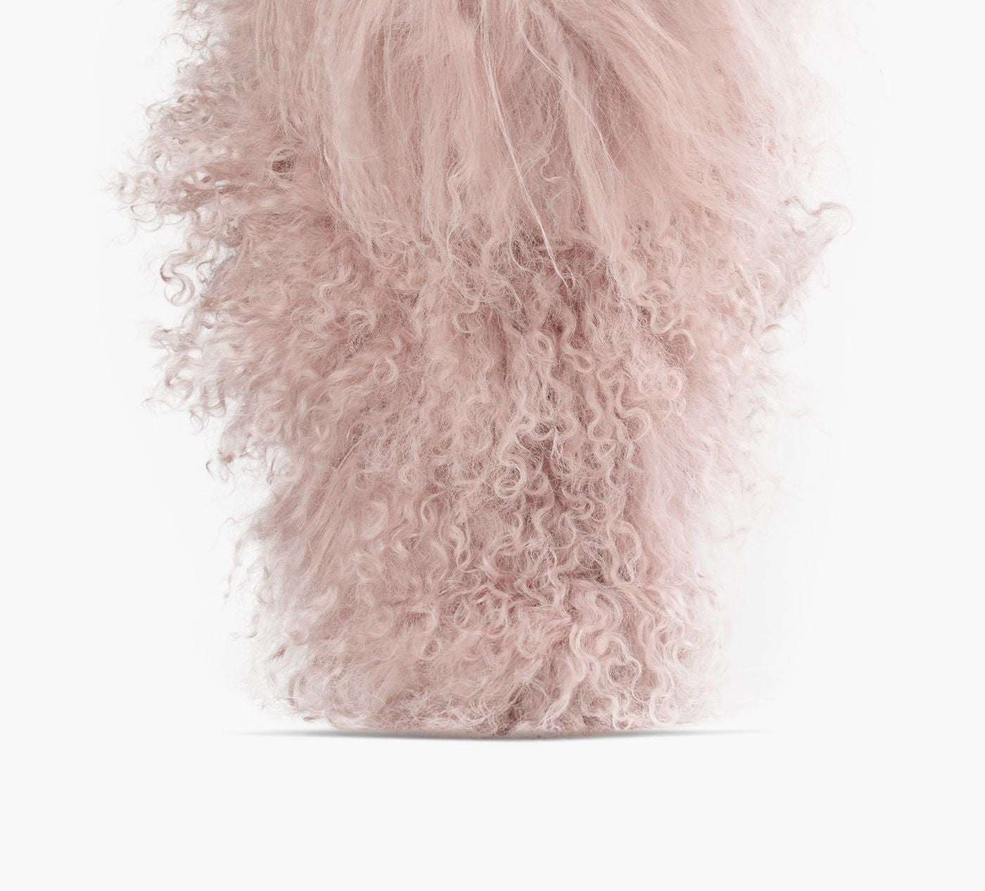 UGG BOTTECOURTECLASSICFLUFFMOMMAMONGOLIAN en ROSE PALE vue 1c