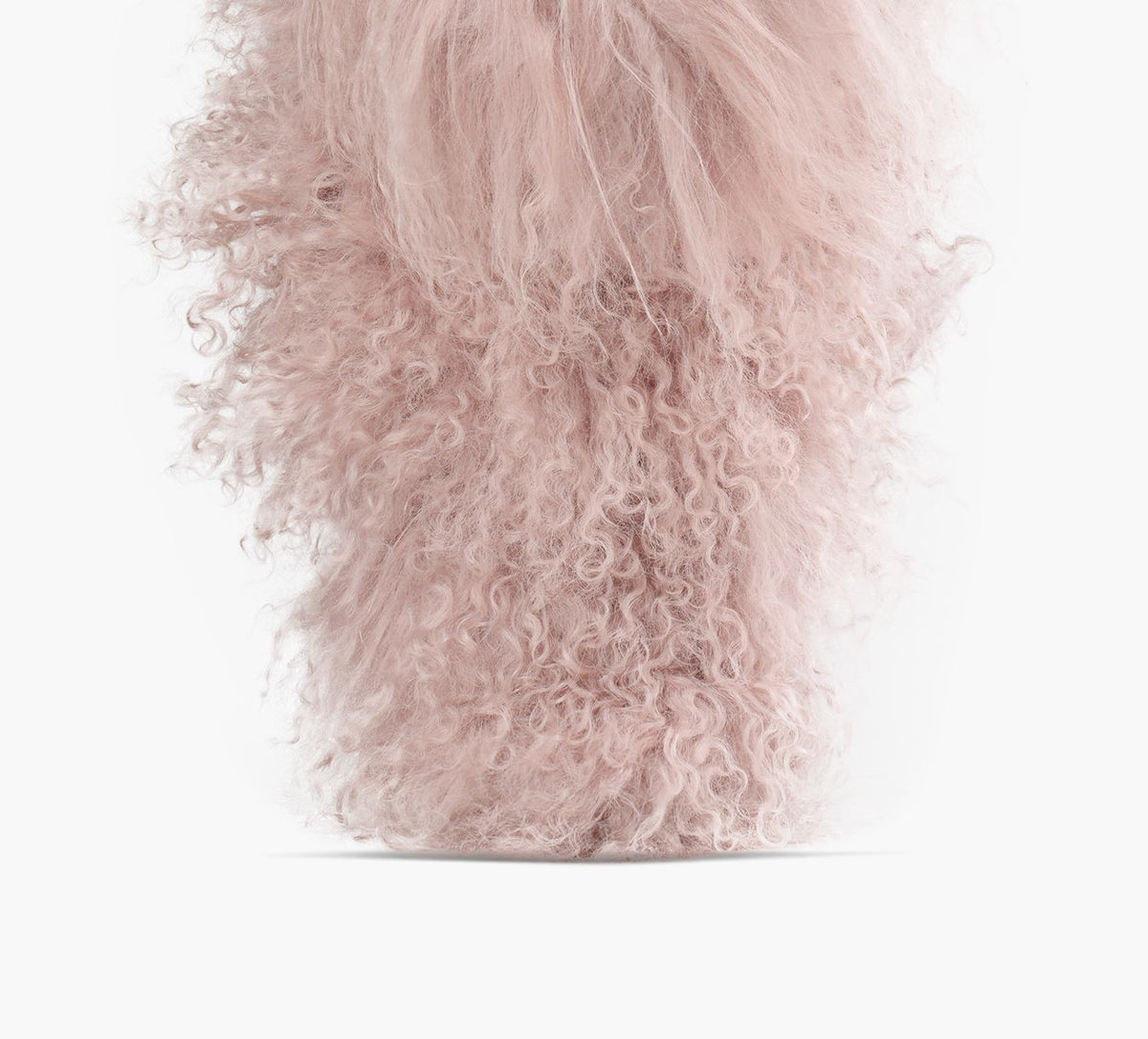 UGG BOTTECOURTECLASSICFLUFFMOMMAMONGOLIAN en ROSE PALE vue 1c