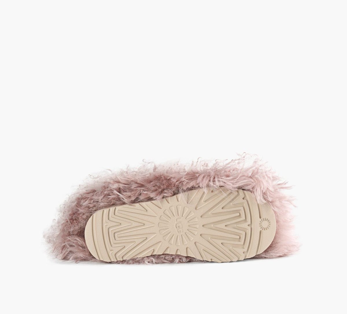 UGG BOTTECOURTECLASSICFLUFFMOMMAMONGOLIAN en ROSE PALE vue 6
