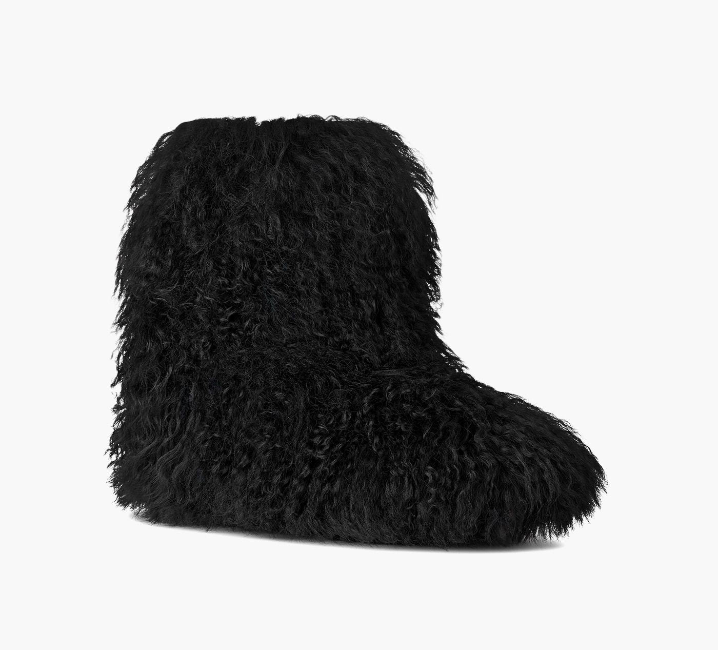 UGG BOTTECOURTECLASSICFLUFFMOMMAMONGOLIAN en NOIR vue 2