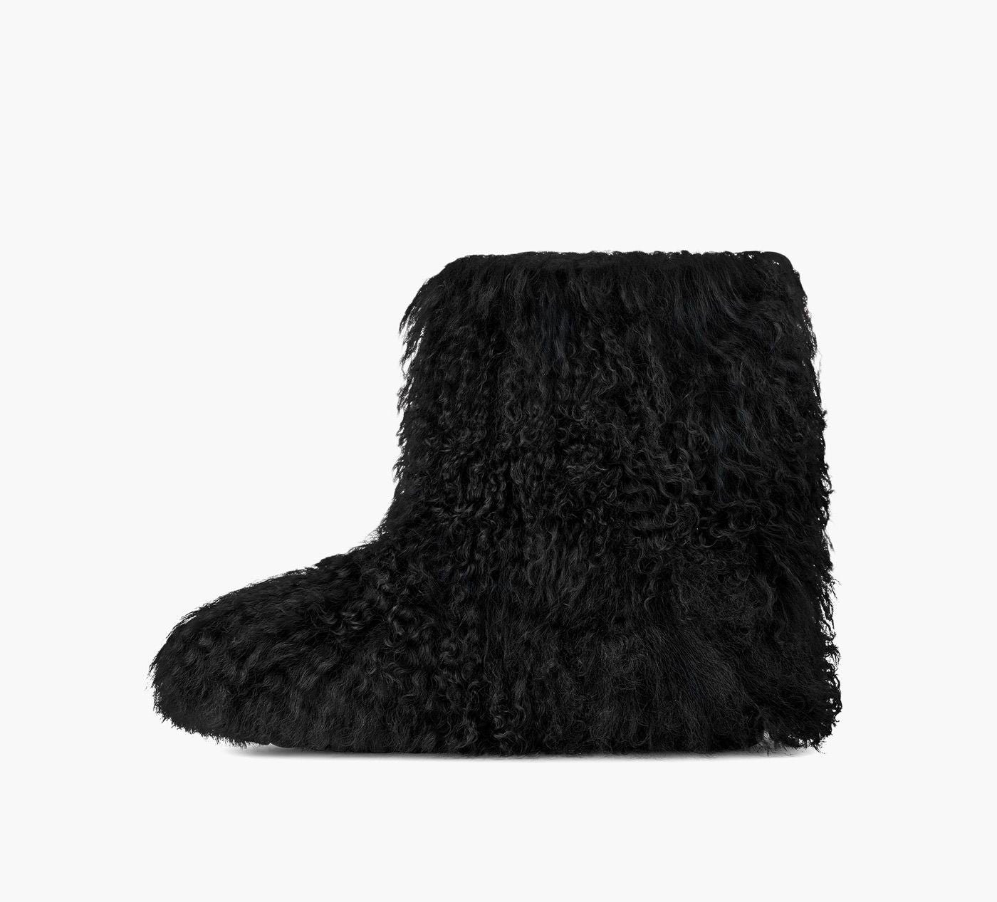 UGG BOTTECOURTECLASSICFLUFFMOMMAMONGOLIAN en NOIR vue 6