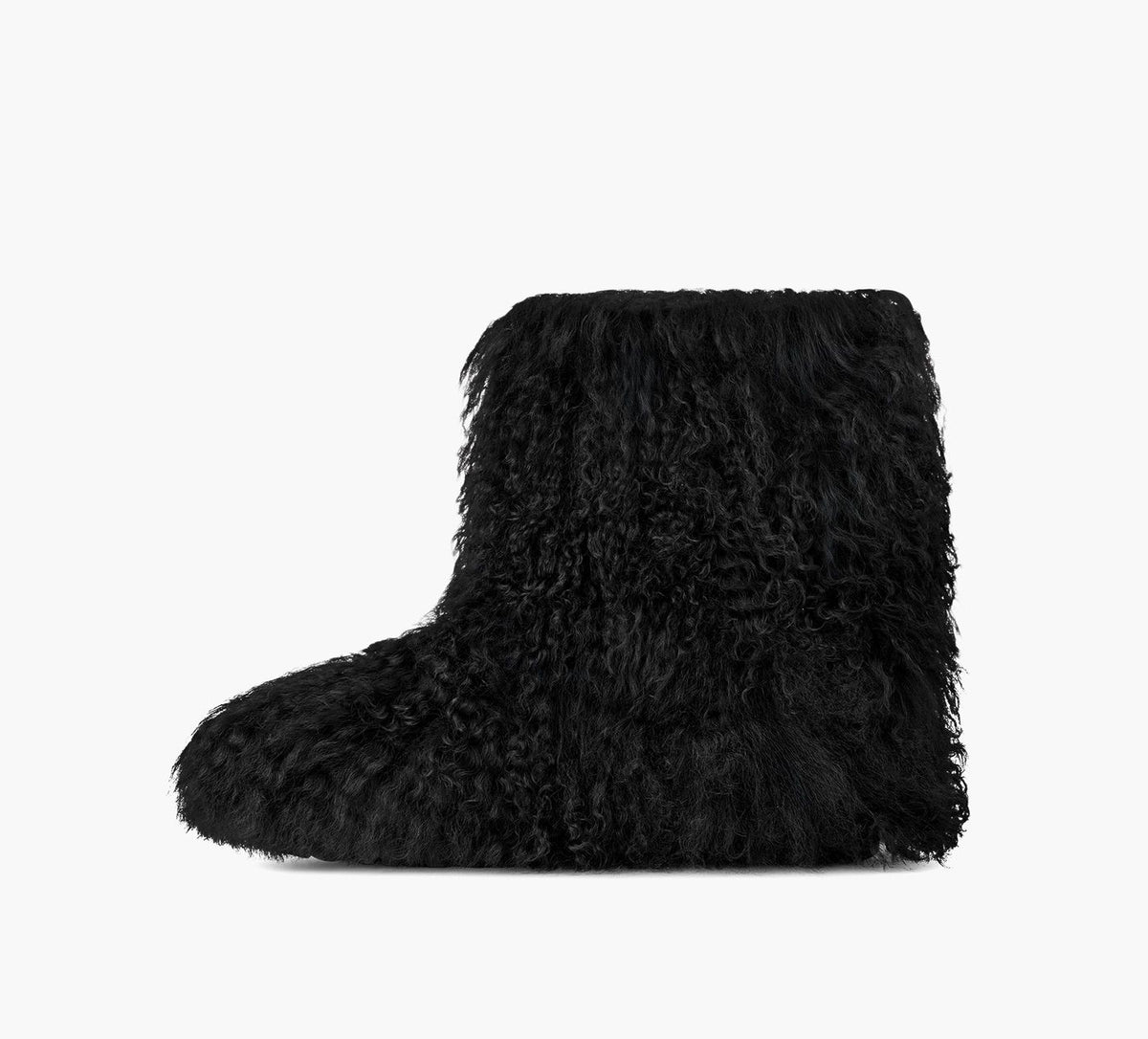 UGG BOTTECOURTECLASSICFLUFFMOMMAMONGOLIAN en NOIR vue 6