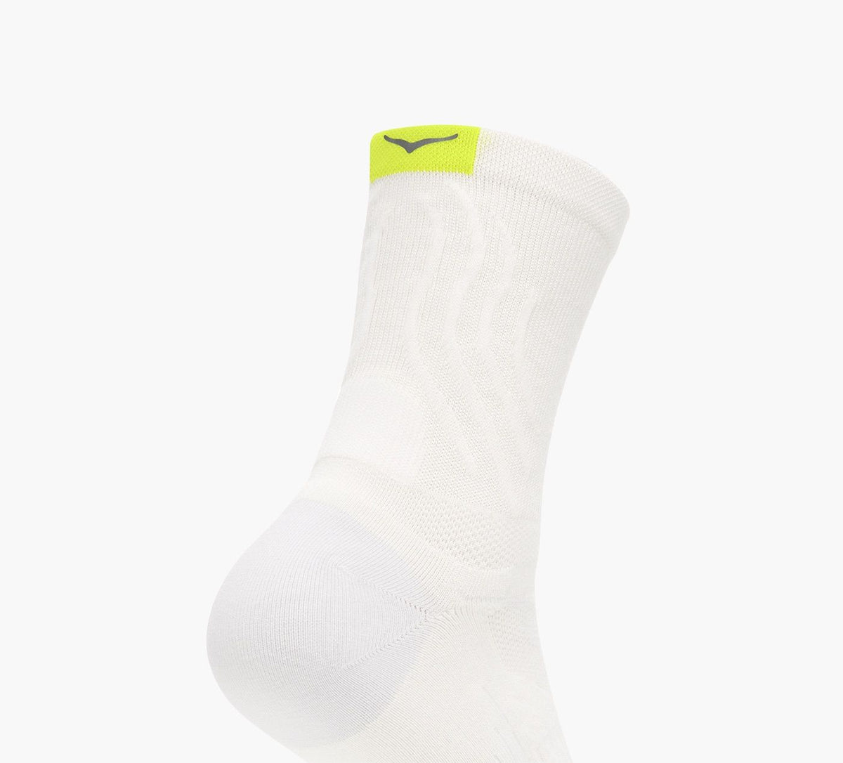 HOKA BONDIQUARTERRUNSOCK in WHITE view 4