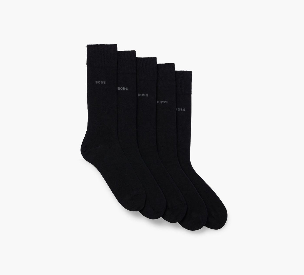 BOSS MENSSOCKS5PACK en NOIR