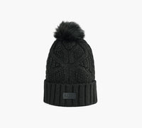 UGG BONNETENMAILLETORSADEAVECPOMPON en NOIR