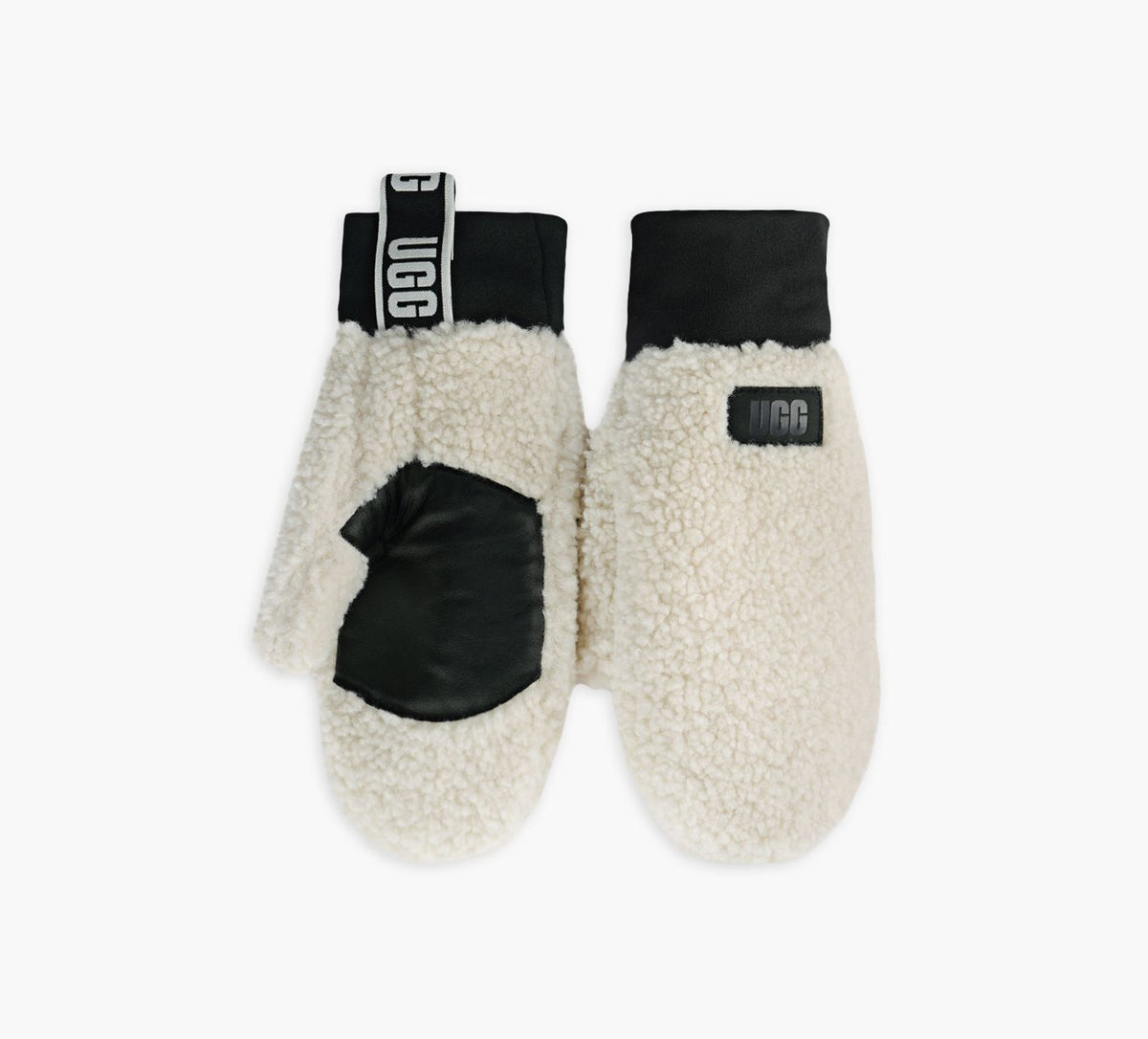 UGG MITAINEFLUFFAVECLOGO en BLANC