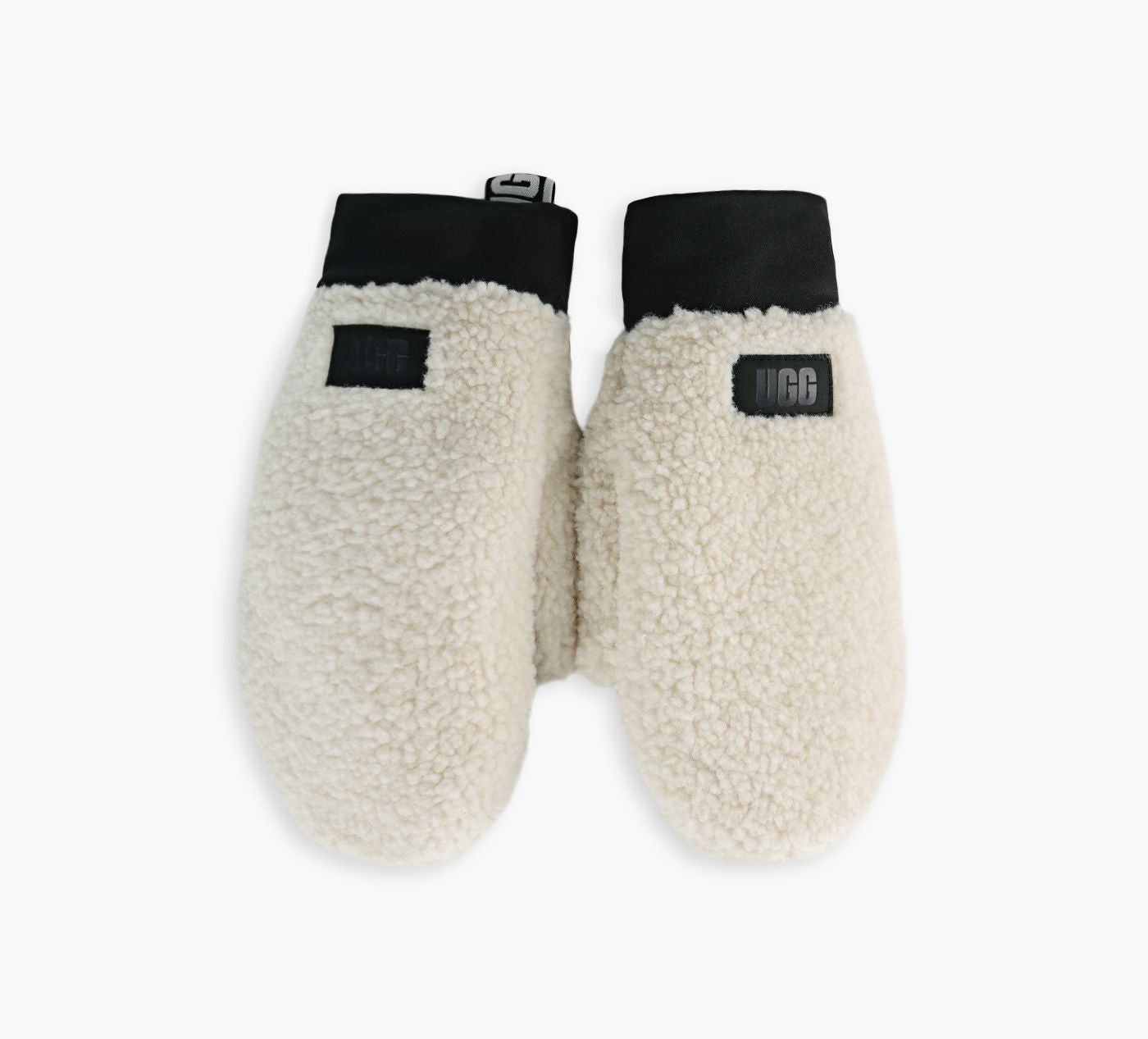 UGG MITAINEFLUFFAVECLOGO en BLANC vue 2