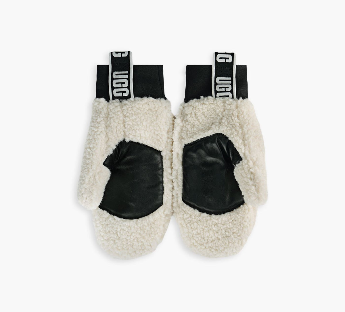 UGG MITAINEFLUFFAVECLOGO en BLANC vue 3