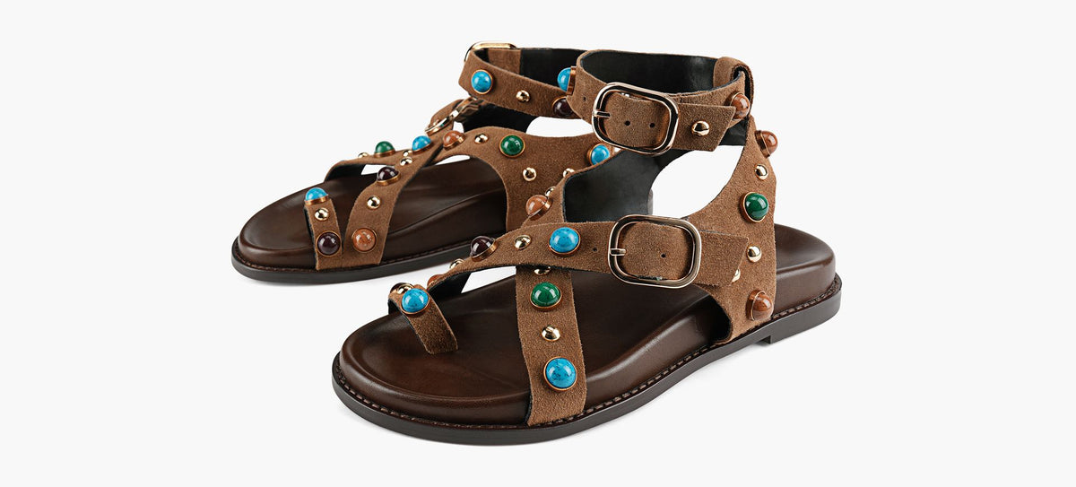 B2 TULUMSANDAL in TAN view 4