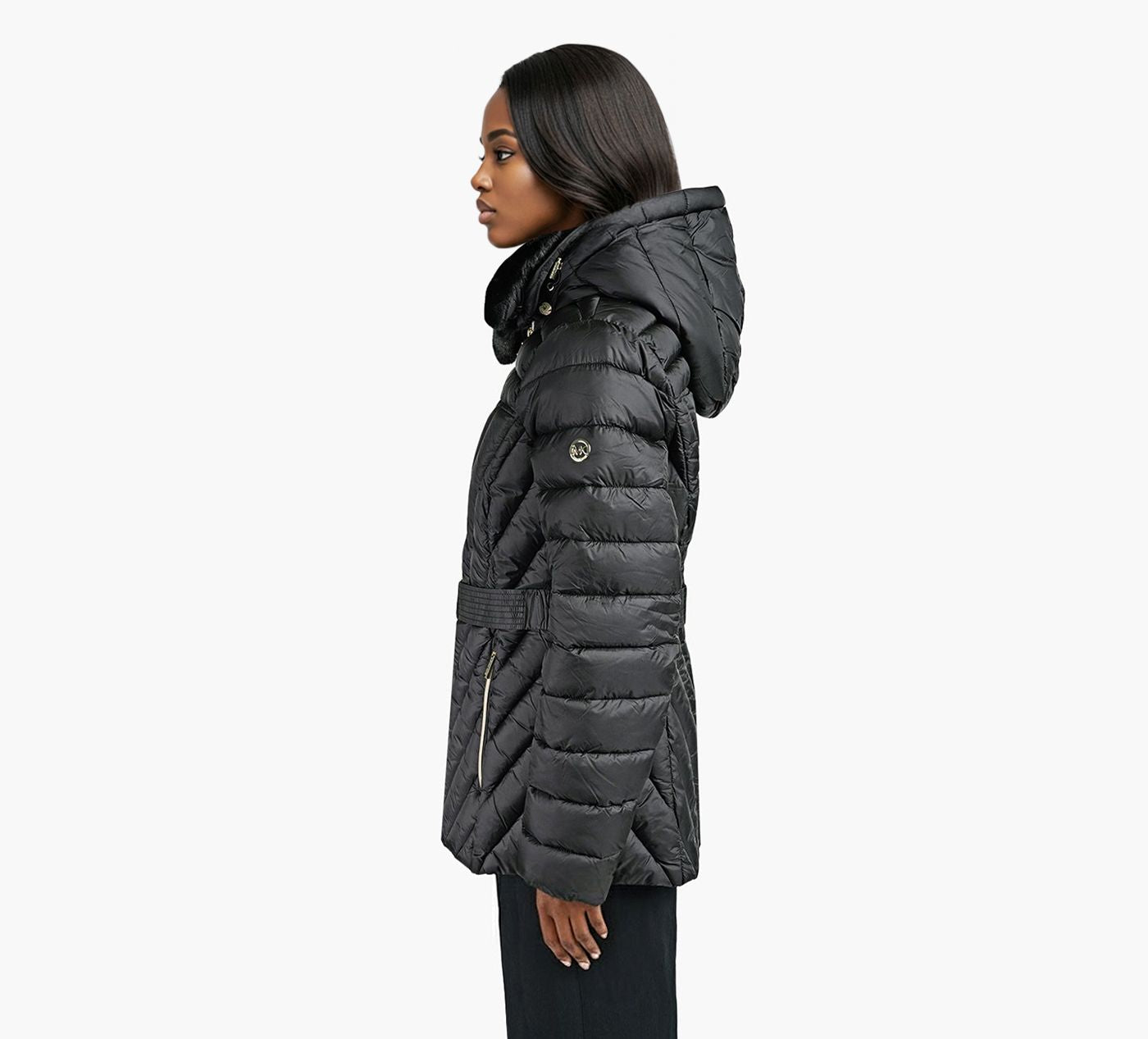 MICHAEL KORS FXFURPACKABLE in BLACK view 2