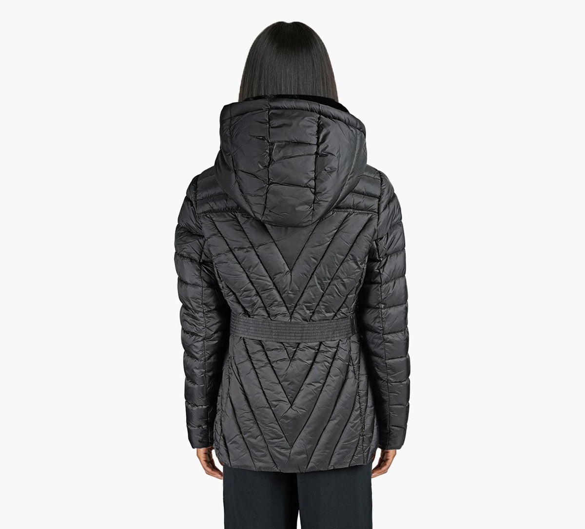 MICHAEL KORS FXFURPACKABLE in BLACK view 3