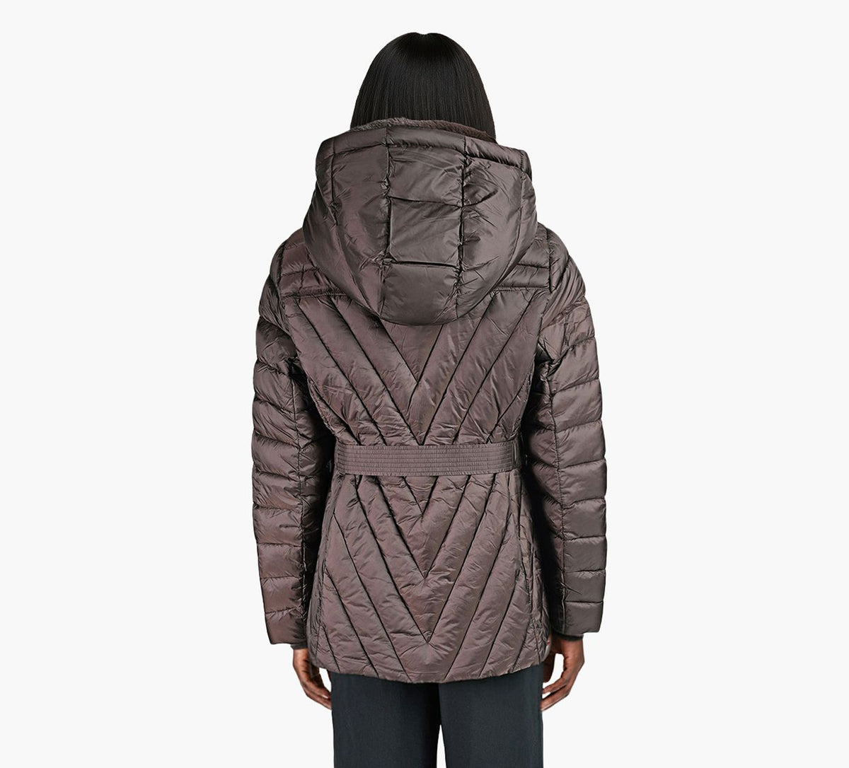 MICHAEL KORS DOUDOUNEFAUSSEFOURRURE en BRUN vue 3