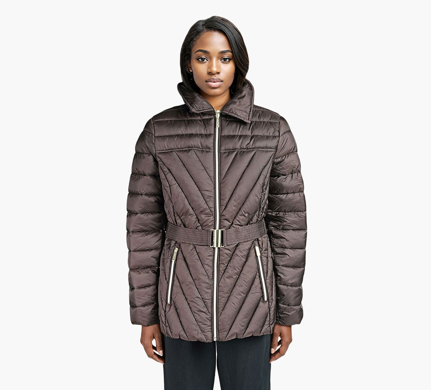 MICHAEL KORS DOUDOUNEFAUSSEFOURRURE en BRUN vue 7