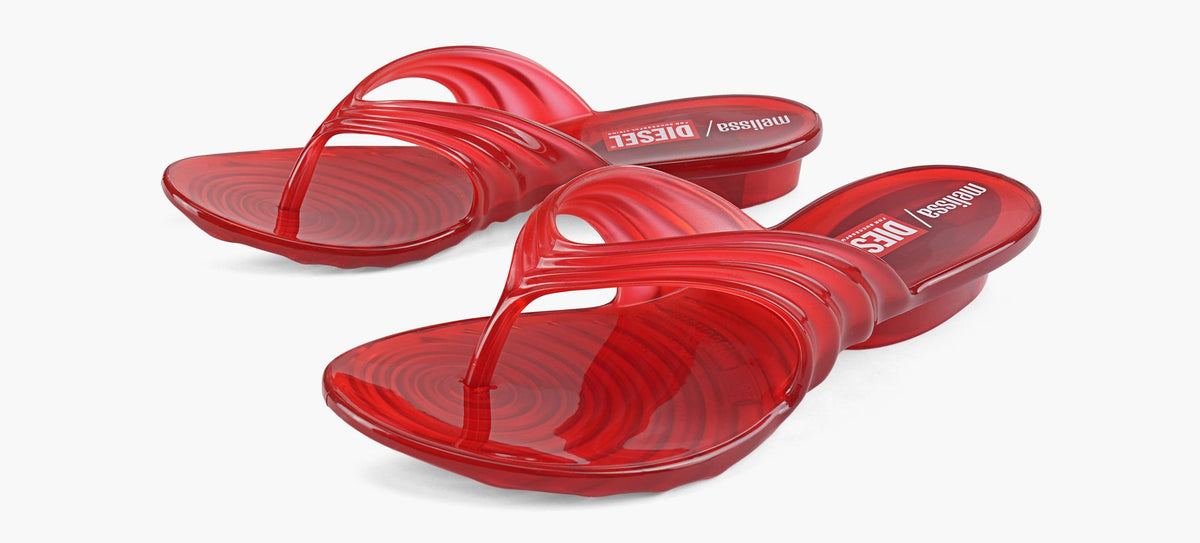 DIESEL MELISSAXDIESELQUANTUMTHONG in RED view 4
