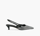 MICHAEL KORS SELINAKITTENSLINGPUMP in GREY
