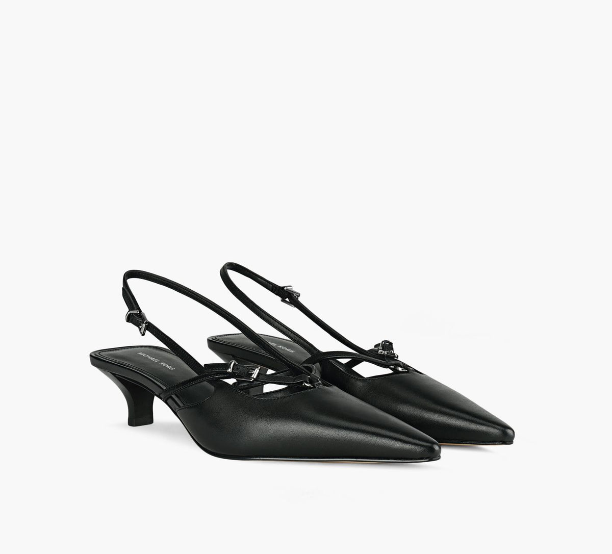 MICHAEL KORS SELINAKITTENSLINGPUMP in BLACK view 2