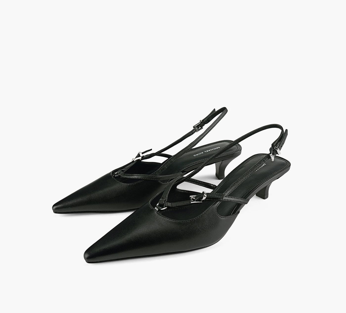 MICHAEL KORS SELINAKITTENSLINGPUMP in BLACK view 4