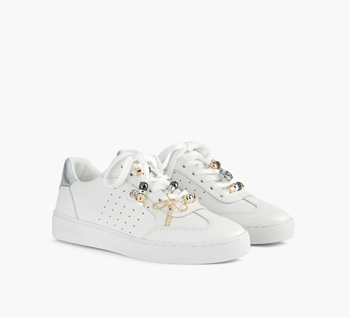 MICHAEL KORS SCOTTYLACEUP in WHITE view 2